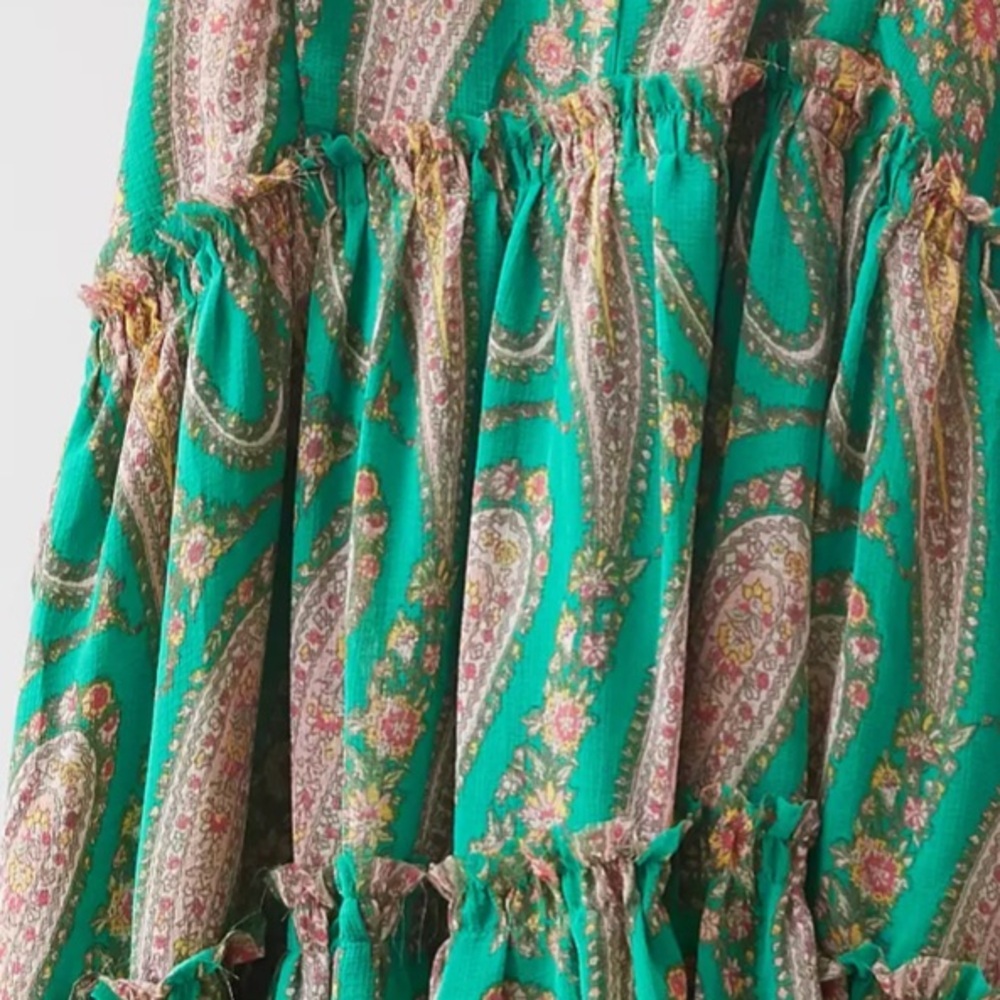 NWT Urban outfitters Rory Printed Chiffon Mini Dress Size M - Picture 4 of 13